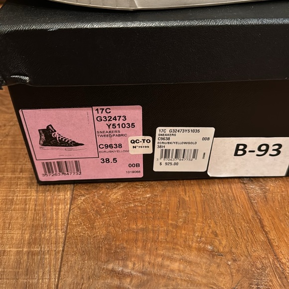 Chanel tweed and fabric high top sneakers - Picture 5 of 13